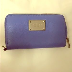 Blue Michael Kors Wristlet Wallet